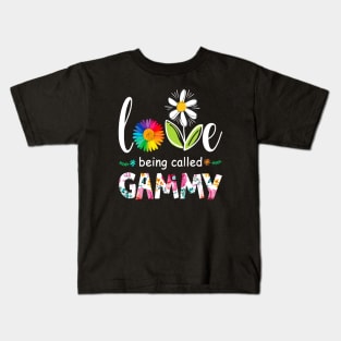 I Love Being Called Gammy Mimi Gigi Nana  Lover Mother's Day 2021 Kids T-Shirt